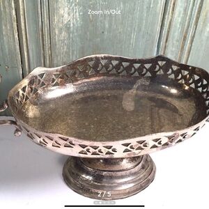 Vintage silver plated compote
